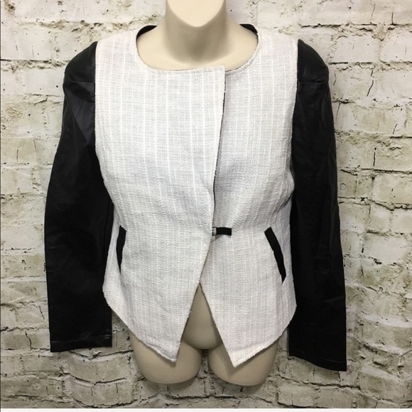 NWT Marine Blue The Vida Metallic Weave Blazer - Picture 1 of 7